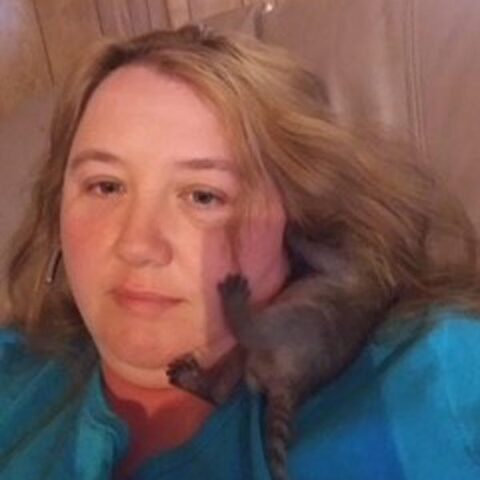 Dettie with kitten